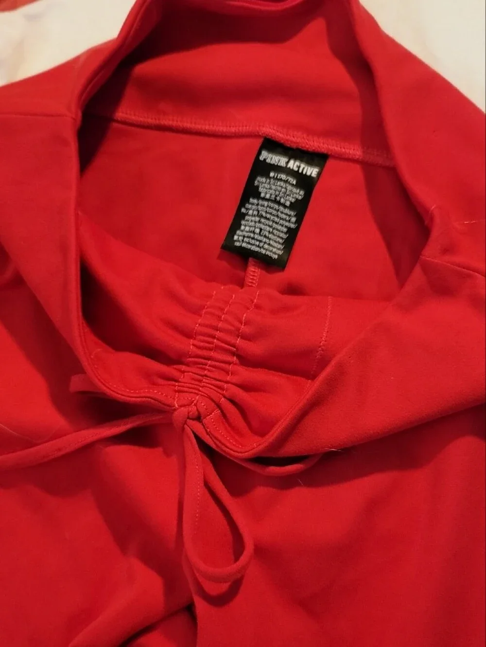 New PINK Victoria's Secret White & Red Logo Activewear Set